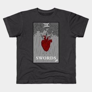 Three Of Swords Kids T-Shirt